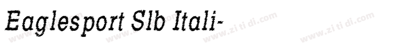 Eaglesport Slb Itali字体转换